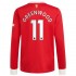 Camisola Manchester United Mason Greenwood 11 Equipamento Primeiro 2021-2022 Manga Comprida